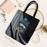 Estonia June 4 1884 Eesti Lipp Tote Bag Ethnic Traditional Folk Art Flag