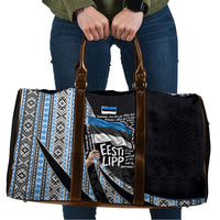 Estonia June 4 1884 Eesti Lipp Travel Bag Ethnic Traditional Folk Art Flag