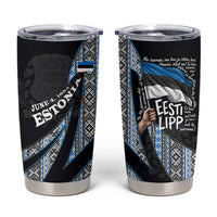 Estonia June 4 1884 Eesti Lipp Tumbler Cup Ethnic Traditional Folk Art Flag