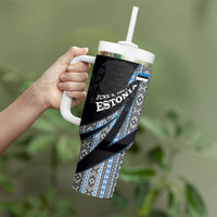 Estonia June 4 1884 Eesti Lipp Tumbler With Handle Ethnic Traditional Folk Art Flag