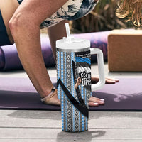 Estonia June 4 1884 Eesti Lipp Tumbler With Handle Ethnic Traditional Folk Art Flag