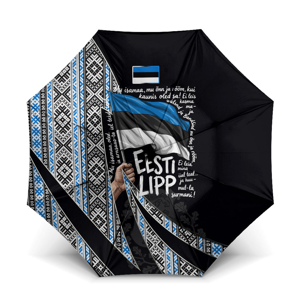 Estonia June 4 1884 Eesti Lipp Umbrella Ethnic Traditional Folk Art Flag
