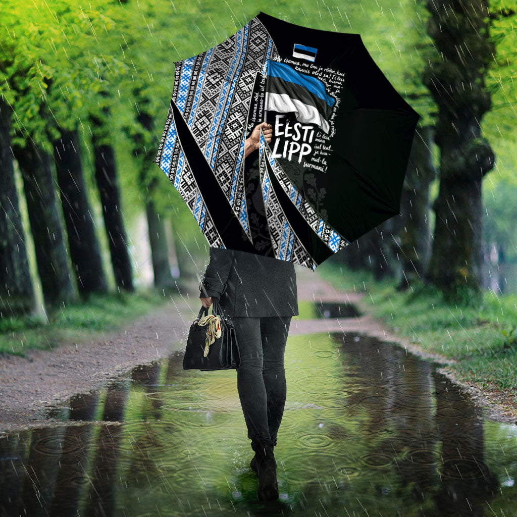 Estonia June 4 1884 Eesti Lipp Umbrella Ethnic Traditional Folk Art Flag