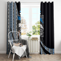 Estonia June 4 1884 Eesti Lipp Window Curtain Ethnic Traditional Folk Art Flag