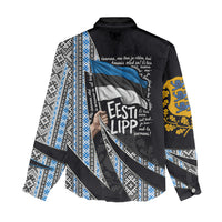 Estonia June 4 1884 Eesti Lipp Women Casual Shirt Ethnic Traditional Folk Art Flag