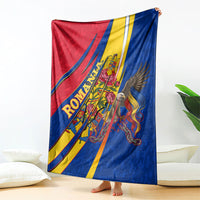 Romania Flag Day Blanket Libertate Ziua Drapelului - Eagle Patriotic Tricolor Floral