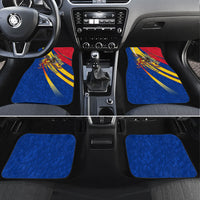 Romania Flag Day Car Mats Libertate Ziua Drapelului - Eagle Patriotic Tricolor Floral