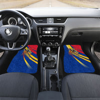 Romania Flag Day Car Mats Libertate Ziua Drapelului - Eagle Patriotic Tricolor Floral