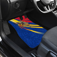 Romania Flag Day Car Mats Libertate Ziua Drapelului - Eagle Patriotic Tricolor Floral