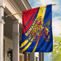 Romania Flag Day Garden Flag Libertate Ziua Drapelului - Eagle Patriotic Tricolor Floral