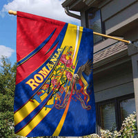 Romania Flag Day Garden Flag Libertate Ziua Drapelului - Eagle Patriotic Tricolor Floral