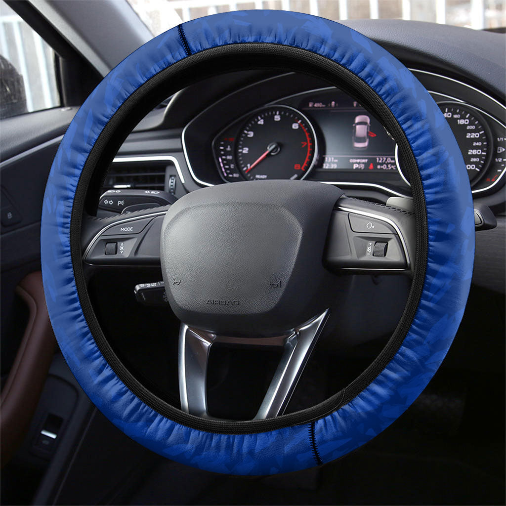 Romania Flag Day Steering Wheel Cover Libertate Ziua Drapelului - Eagle Patriotic Tricolor Floral