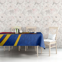 Romania Flag Day Tablecloth Libertate Ziua Drapelului - Eagle Patriotic Tricolor Floral