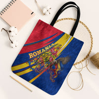 Romania Flag Day Tote Bag Libertate Ziua Drapelului - Eagle Patriotic Tricolor Floral