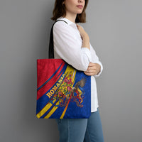 Romania Flag Day Tote Bag Libertate Ziua Drapelului - Eagle Patriotic Tricolor Floral