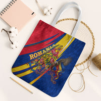 Romania Flag Day Tote Bag Libertate Ziua Drapelului - Eagle Patriotic Tricolor Floral