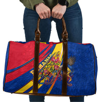Romania Flag Day Travel Bag Libertate Ziua Drapelului - Eagle Patriotic Tricolor Floral