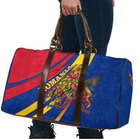 Romania Flag Day Travel Bag Libertate Ziua Drapelului - Eagle Patriotic Tricolor Floral