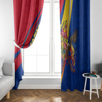 Romania Flag Day Window Curtain Libertate Ziua Drapelului - Eagle Patriotic Tricolor Floral