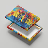 Romania Freedom Canvas Wall Art Flag Day June 26 - Raised Fist - Graffiti Style