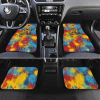 Romania Freedom Car Mats Flag Day June 26 - Raised Fist - Graffiti Style