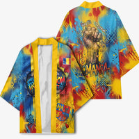 Romania Freedom Kimono Flag Day June 26 - Raised Fist - Graffiti Style