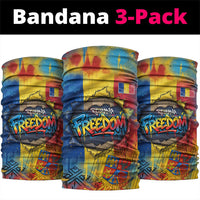 Romania Freedom Neck Gaiter Flag Day June 26 - Raised Fist - Graffiti Style