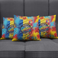 Romania Freedom Pillow Cover Flag Day June 26 - Raised Fist - Graffiti Style