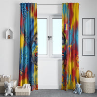 Romania Freedom Window Curtain Flag Day June 26 - Raised Fist - Graffiti Style