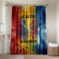 Romania We Are Free Eagle Bathroom Set Romanian Flag Broken Chains - Watercolor Style