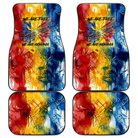 Romania We Are Free Eagle Car Mats Romanian Flag Broken Chains - Watercolor Style