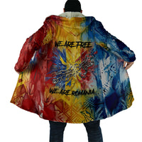 Romania We Are Free Eagle Cloak Romanian Flag Broken Chains - Watercolor Style