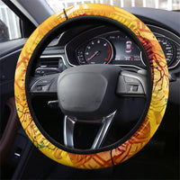 Romania We Are Free Eagle Steering Wheel Cover Romanian Flag Broken Chains - Watercolor Style