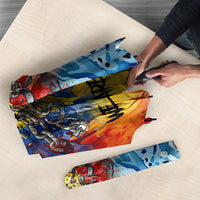 Romania We Are Free Eagle Umbrella Romanian Flag Broken Chains - Watercolor Style