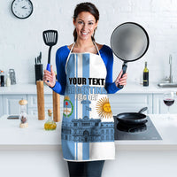 Personalized Argentina Flag Day Apron Sun Of May Patriotic Blue Gradient Sketch
