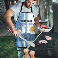 Personalized Argentina Flag Day Apron Sun Of May Patriotic Blue Gradient Sketch