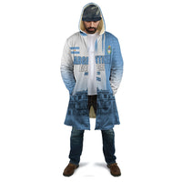 Personalized Argentina Flag Day Cloak Sun Of May Patriotic Blue Gradient Sketch