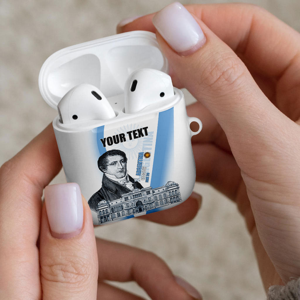 Custom Argentina Manuel Belgrano AirPods Case Flag Day - Patriotic Sun of May