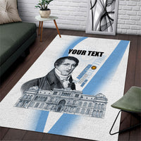 Custom Argentina Manuel Belgrano Area Rug Flag Day - Patriotic Sun of May