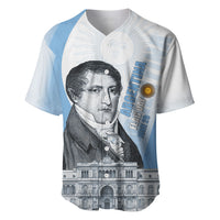 Custom Argentina Manuel Belgrano Baseball Jersey Flag Day - Patriotic Sun of May