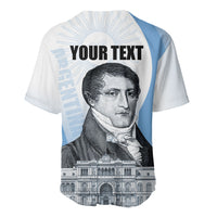 Custom Argentina Manuel Belgrano Baseball Jersey Flag Day - Patriotic Sun of May