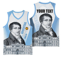 Custom Argentina Manuel Belgrano Basketball Jersey Flag Day - Patriotic Sun of May