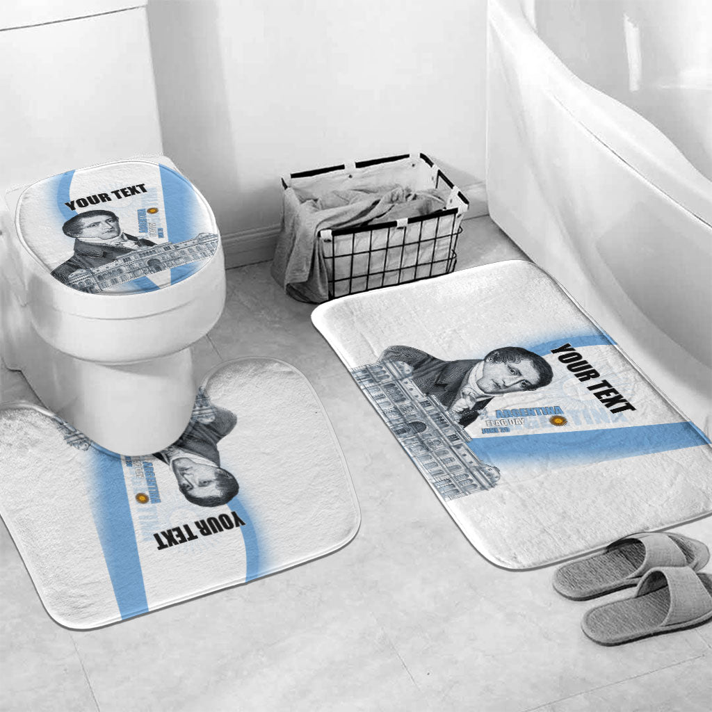 Custom Argentina Manuel Belgrano Bathroom Set Flag Day - Patriotic Sun of May