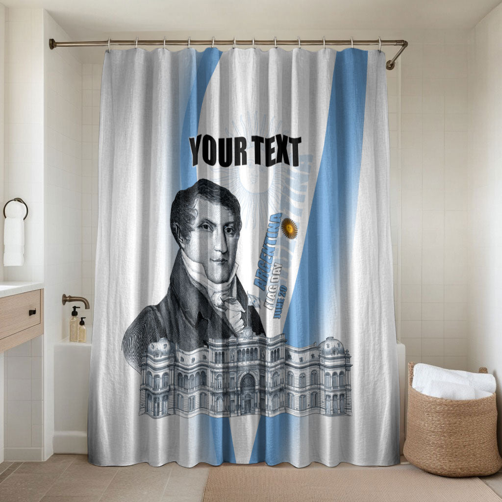 Custom Argentina Manuel Belgrano Bathroom Set Flag Day - Patriotic Sun of May