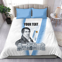 Custom Argentina Manuel Belgrano Bedding Set Flag Day - Patriotic Sun of May