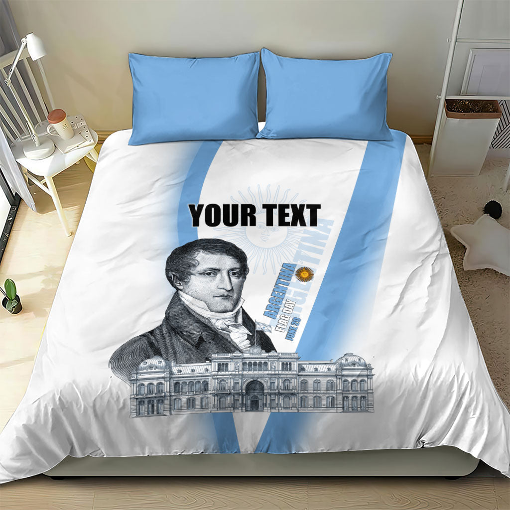 Custom Argentina Manuel Belgrano Bedding Set Flag Day - Patriotic Sun of May