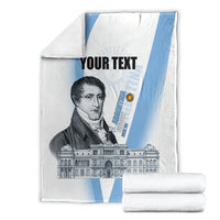 Custom Argentina Manuel Belgrano Blanket Flag Day - Patriotic Sun of May