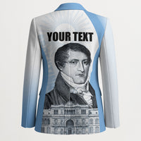 Custom Argentina Manuel Belgrano Blazer Flag Day - Patriotic Sun of May