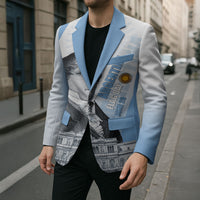 Custom Argentina Manuel Belgrano Blazer Flag Day - Patriotic Sun of May