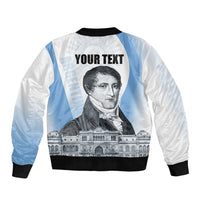 Custom Argentina Manuel Belgrano Bomber Jacket Flag Day - Patriotic Sun of May